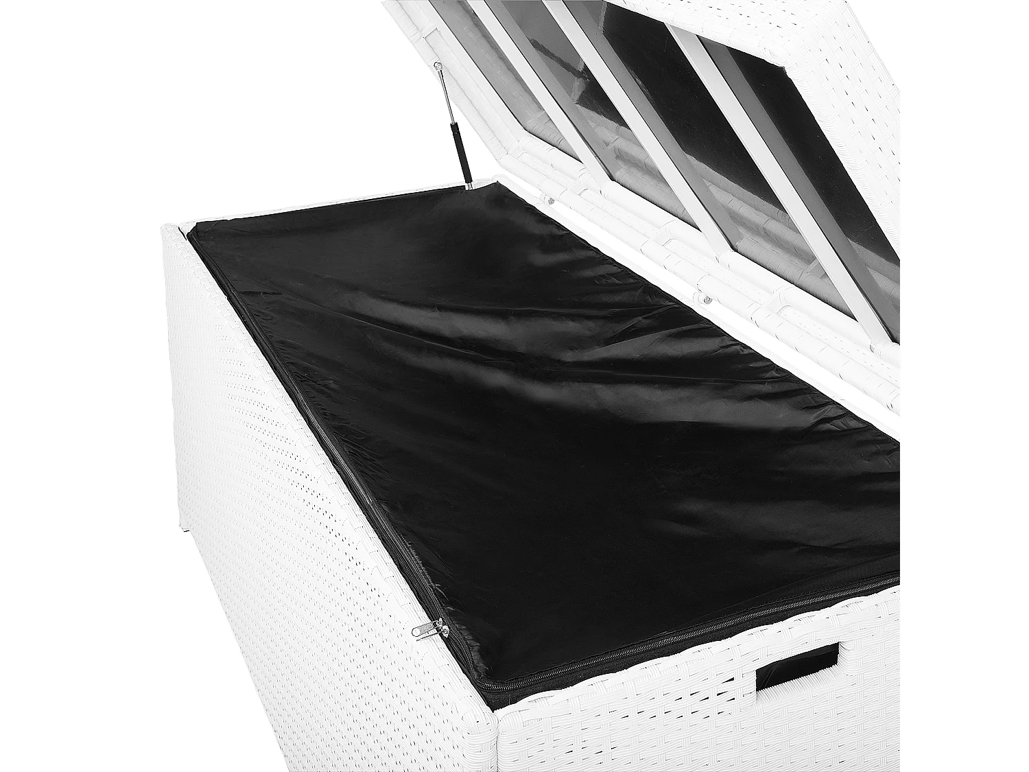 Kussenbox MODENA 158 cm 63 cm Wit