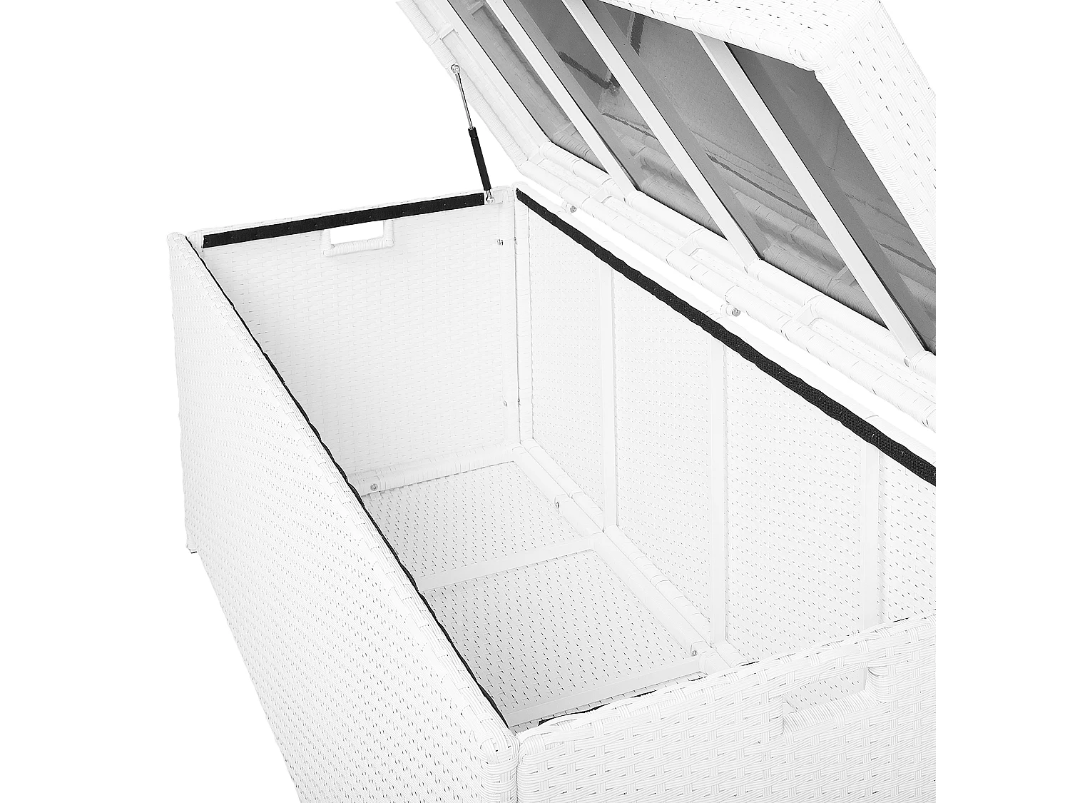 Coffre de rangement MODENA 158 cm 63 cm Blanc