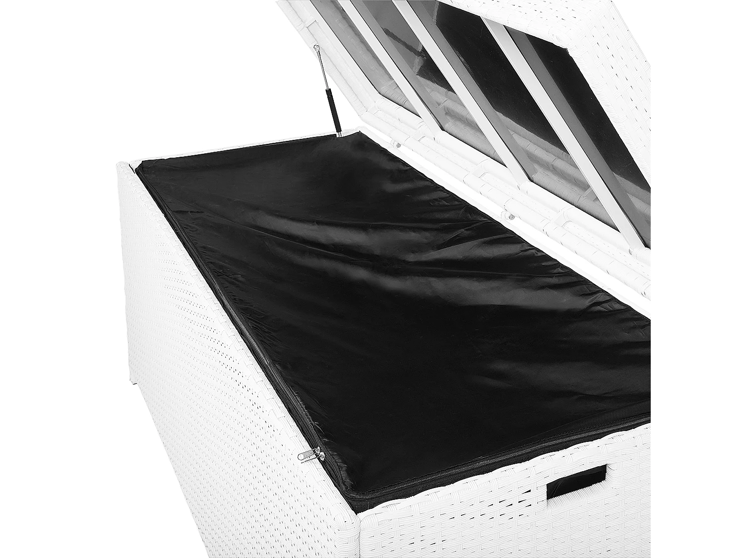 Kussenbox MODENA 158 cm 63 cm Wit