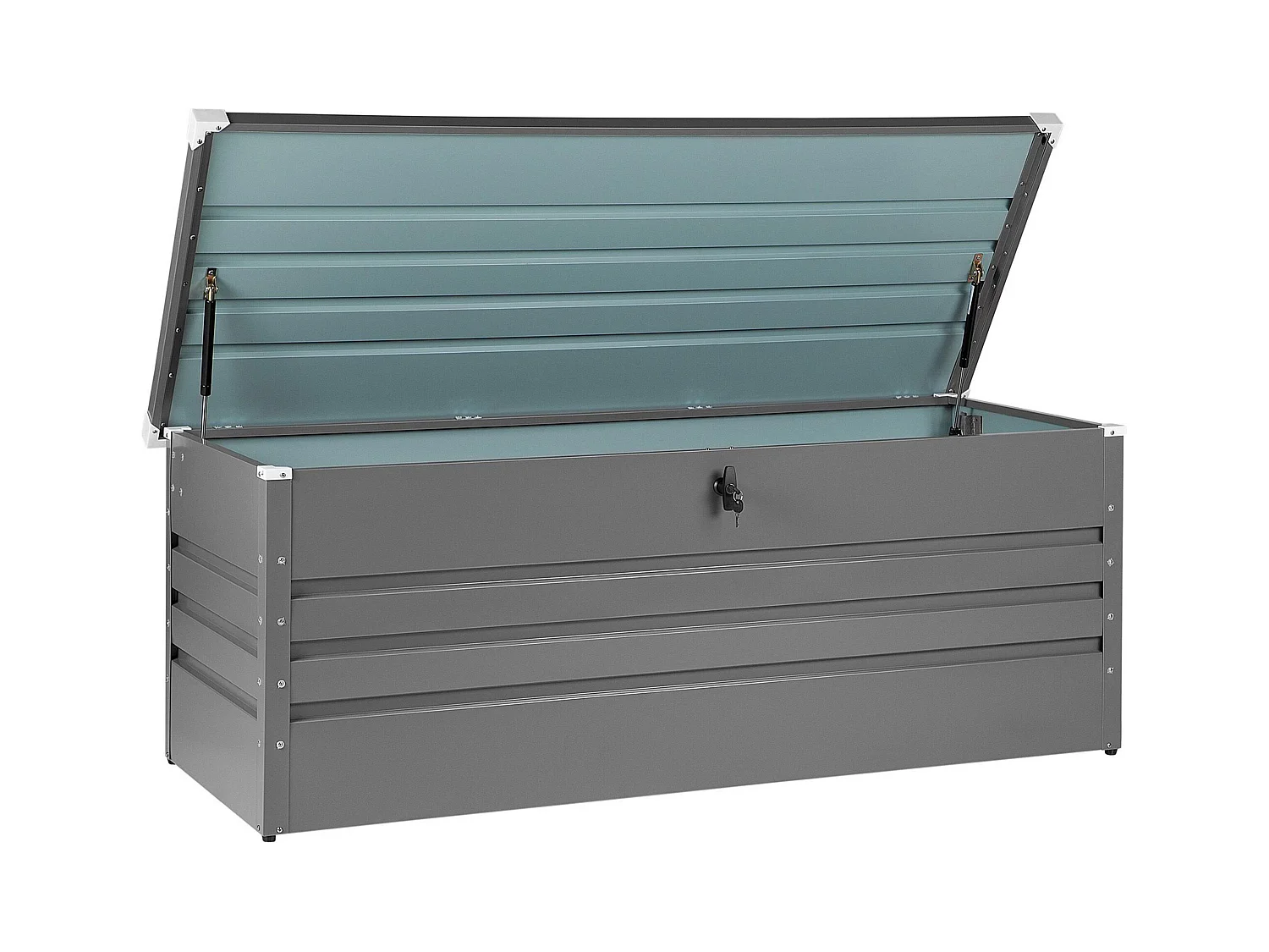 Coffre de rangement CEBROSA 165 cm 70 cm Gris