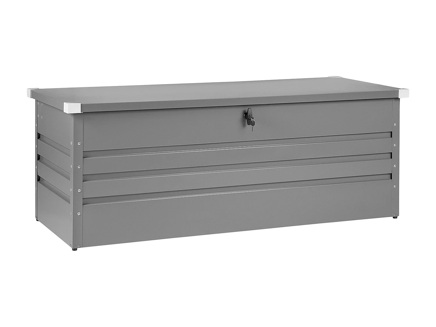 Caixa de arrumação CEBROSA Metal 165 cm 70 cm Cinzento