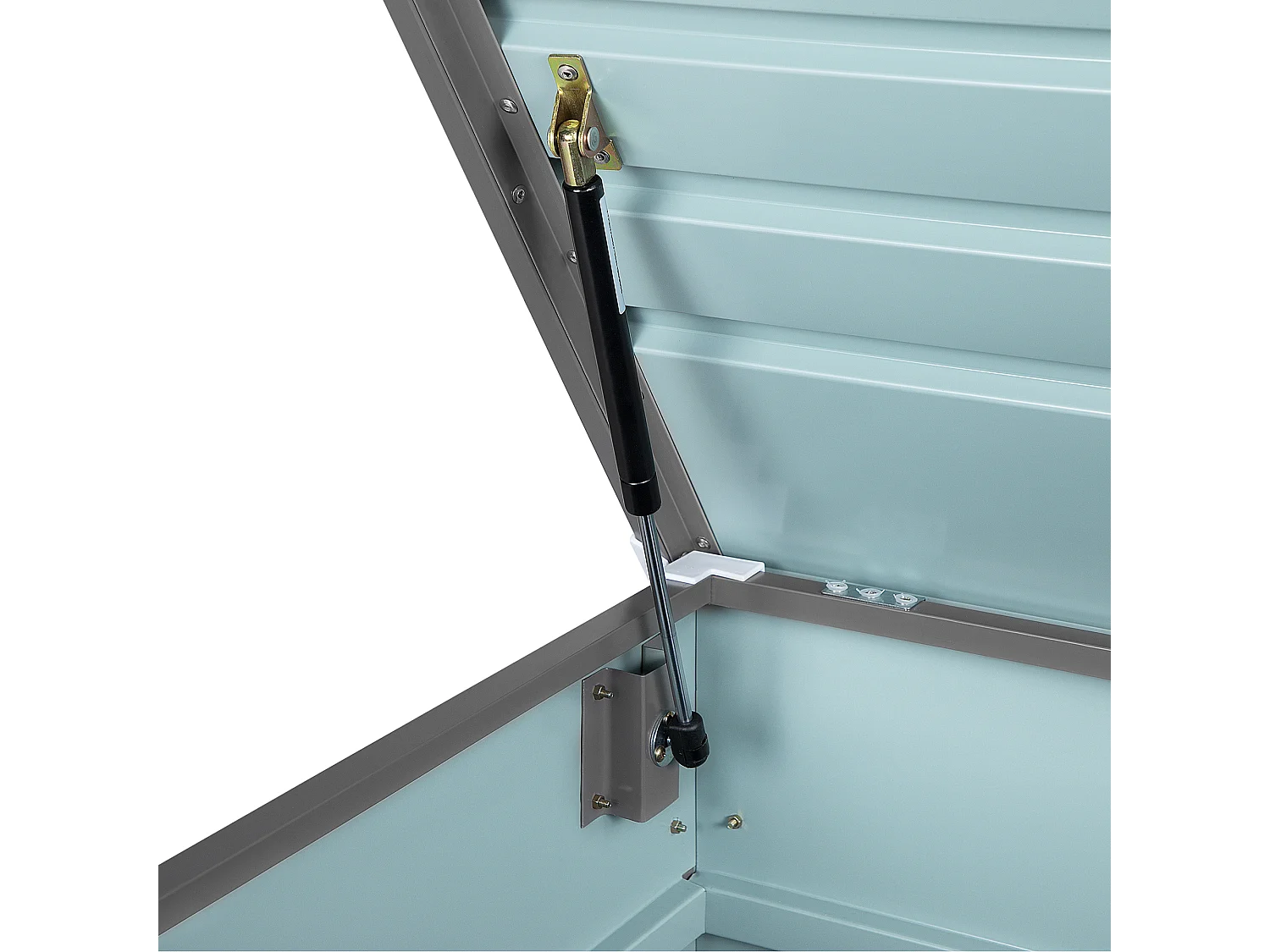 Kussenbox CEBROSA Metaal 132 cm 62 cm Grijs