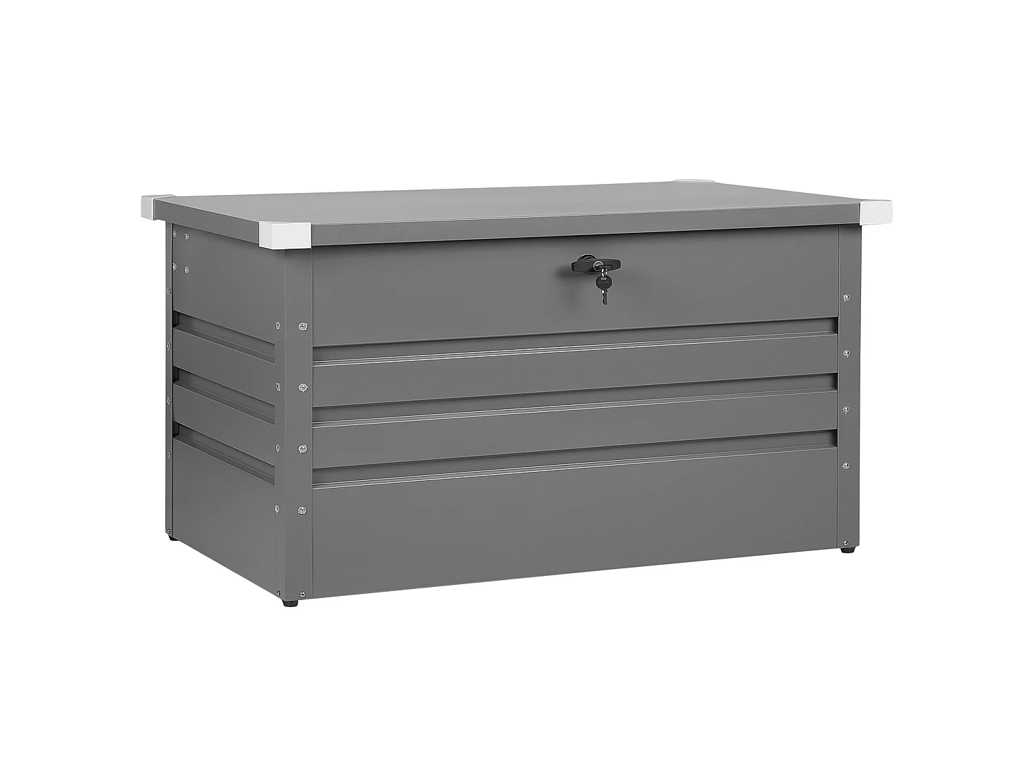 Coffre de rangement CEBROSA Métal 132 cm 62 cm Gris