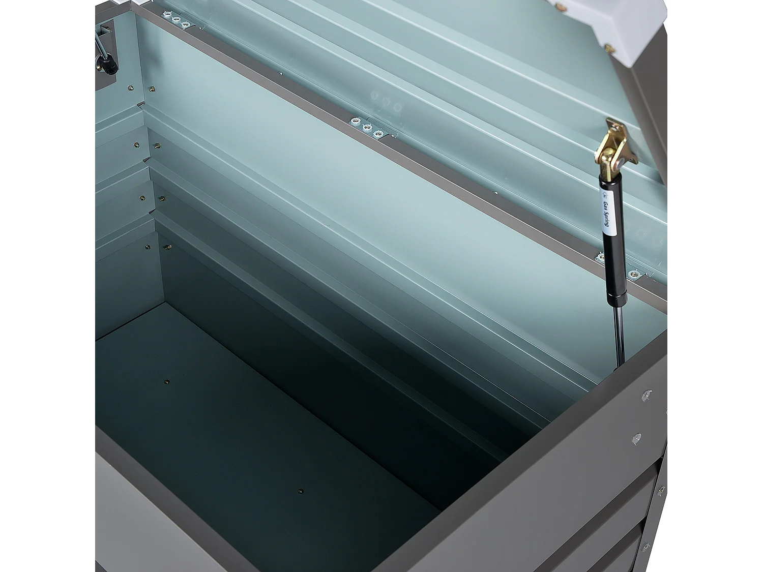 Coffre de rangement CEBROSA Métal 132 cm 62 cm Gris
