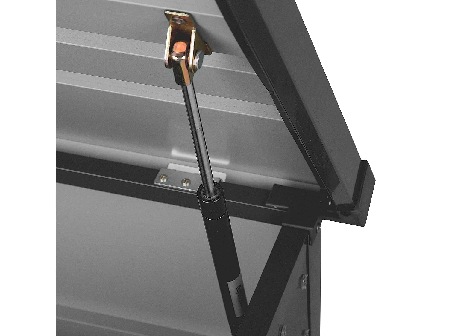 Metall-Gartentruhe 300 l graphitgrau Kissenbox Auflagenbox für die Terrasse wasserdicht Aufbewahrungsbox Gartenbox Cebrosa