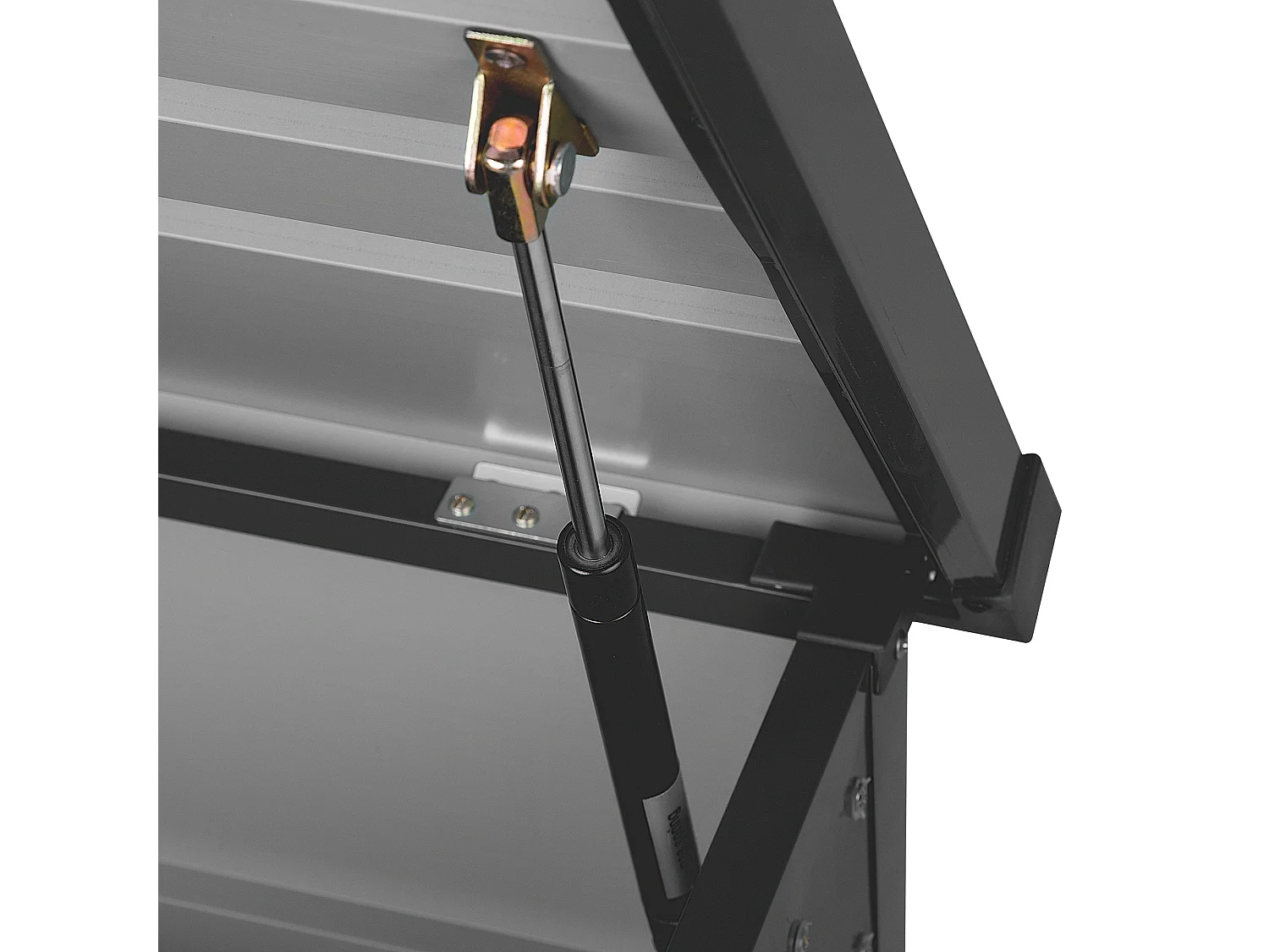 Skrzynia ogrodowa CEBROSA Metal 100 cm 62 cm Grafitowy