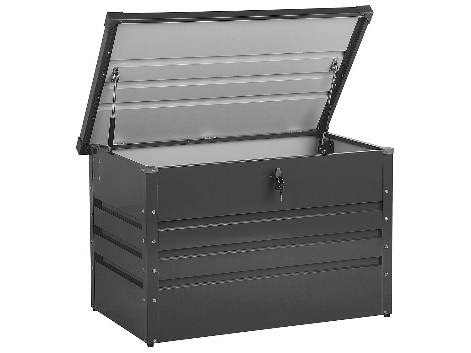 Coffre de rangement CEBROSA Métal 100 cm 62 cm Gris graphite
