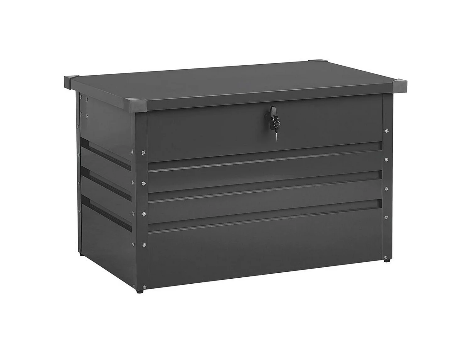 Coffre de rangement CEBROSA Métal 100 cm 62 cm Gris graphite