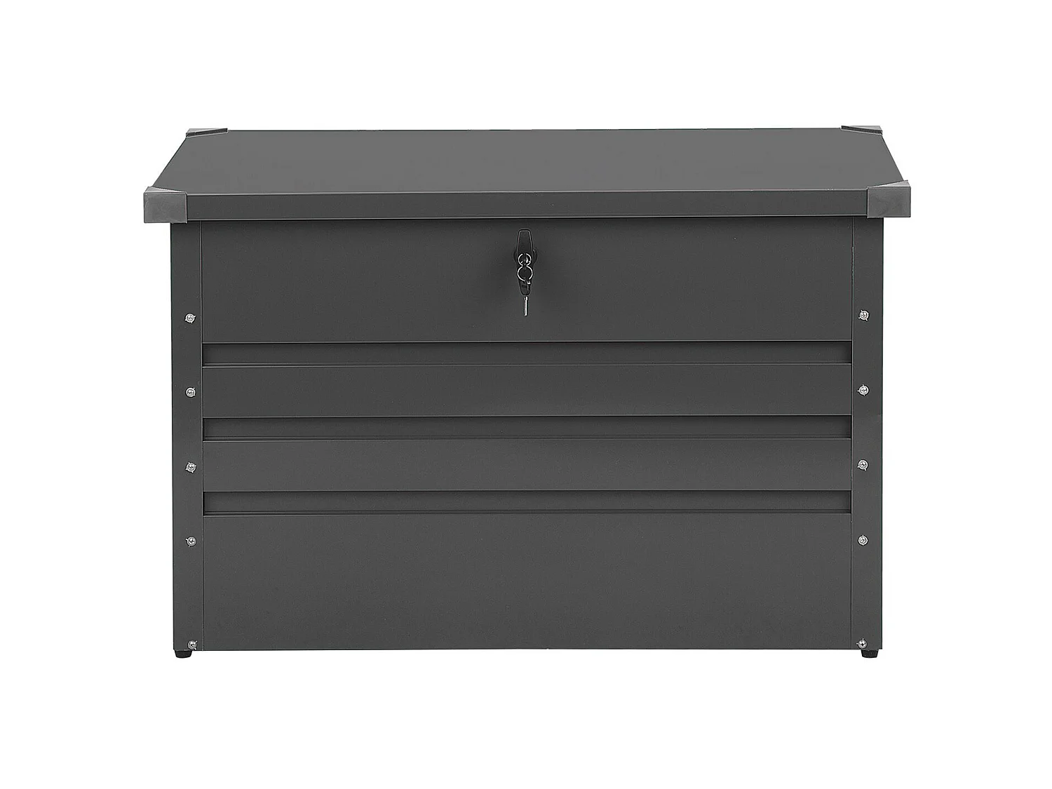 Coffre de rangement CEBROSA Métal 100 cm 62 cm Gris graphite