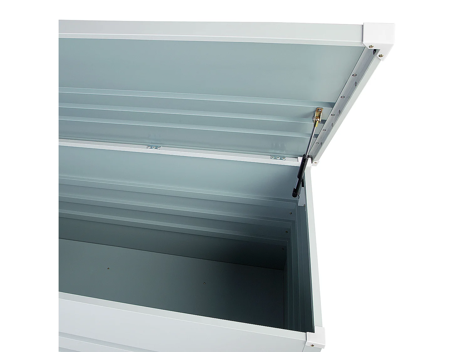 Arcón CEBROSA Metal 132 cm 62 cm Gris claro