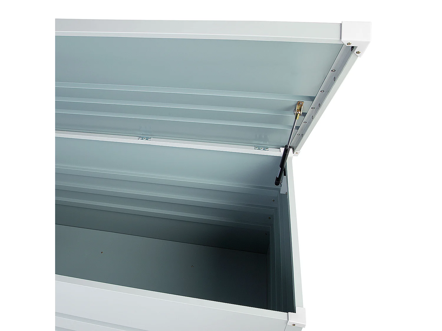 Kussenbox CEBROSA Metaal 132 cm 62 cm Lichtgrijs