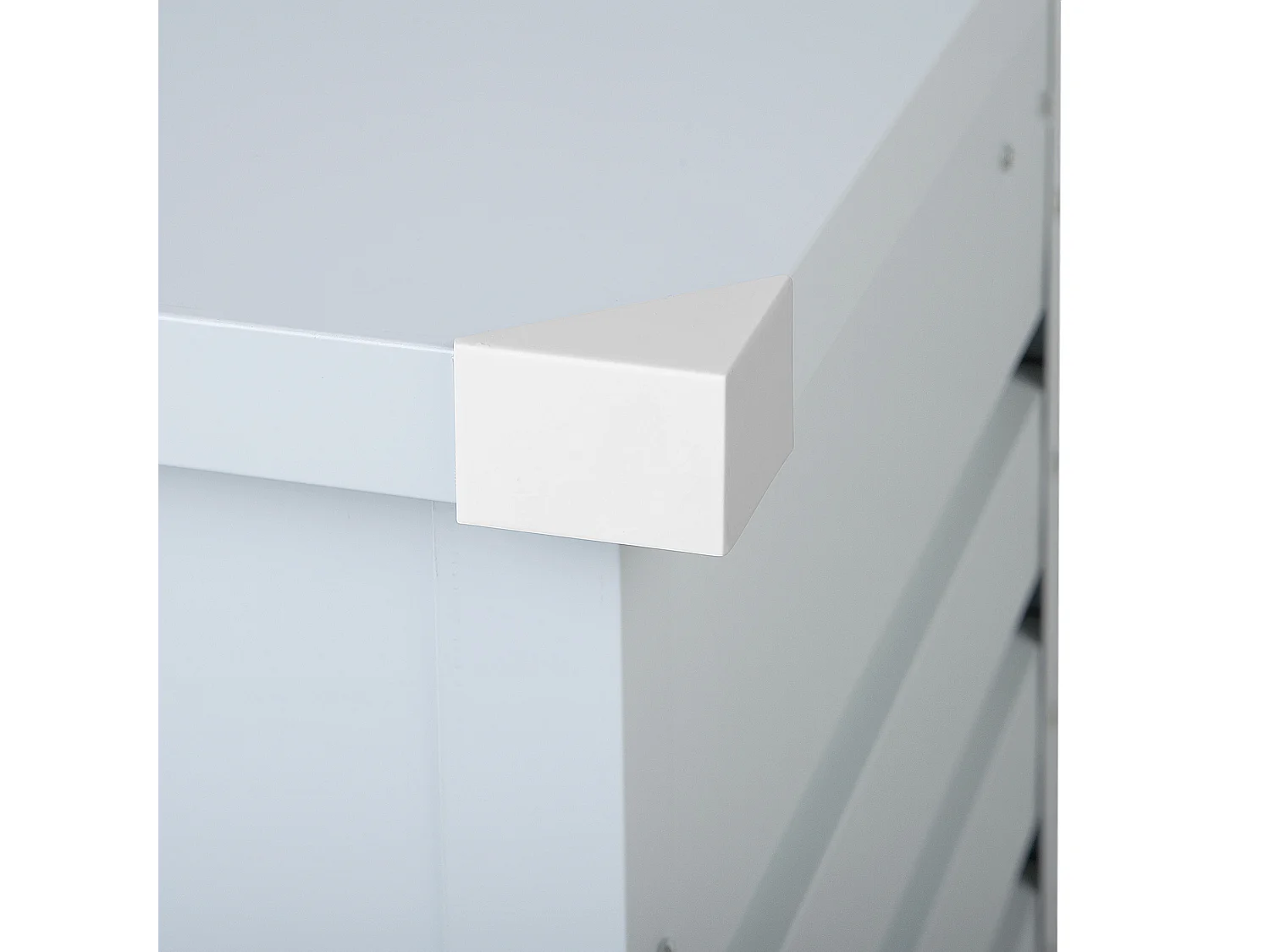 Kussenbox CEBROSA Metaal 132 cm 62 cm Lichtgrijs