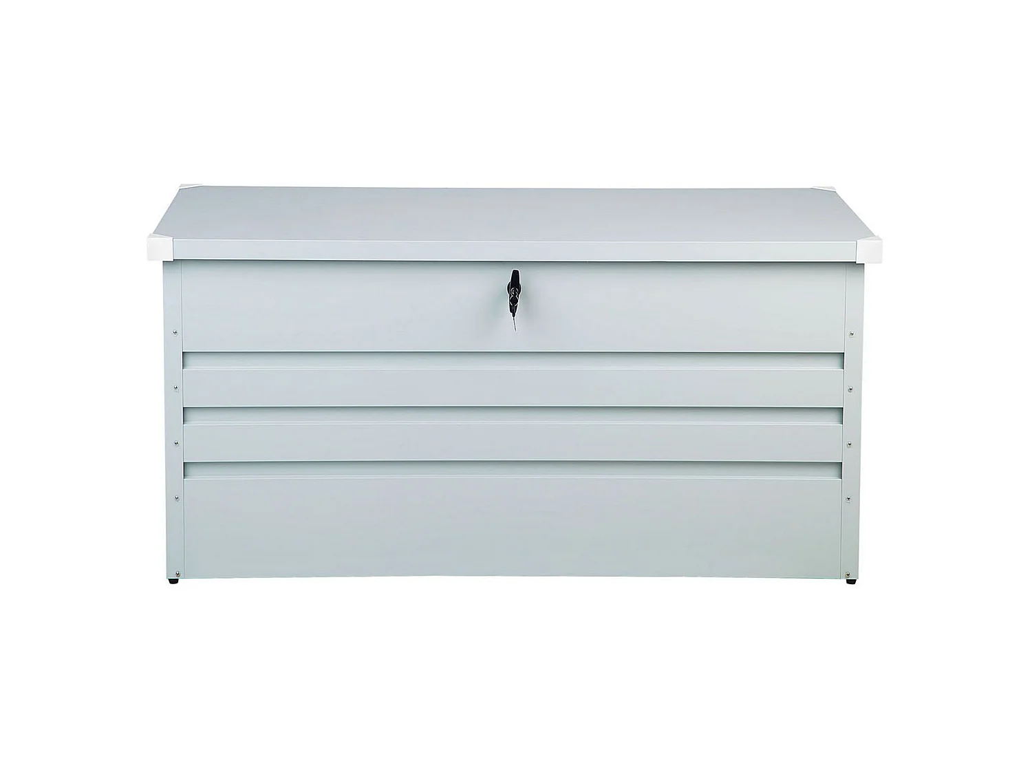 Coffre de rangement CEBROSA Métal 132 cm 62 cm Gris clair