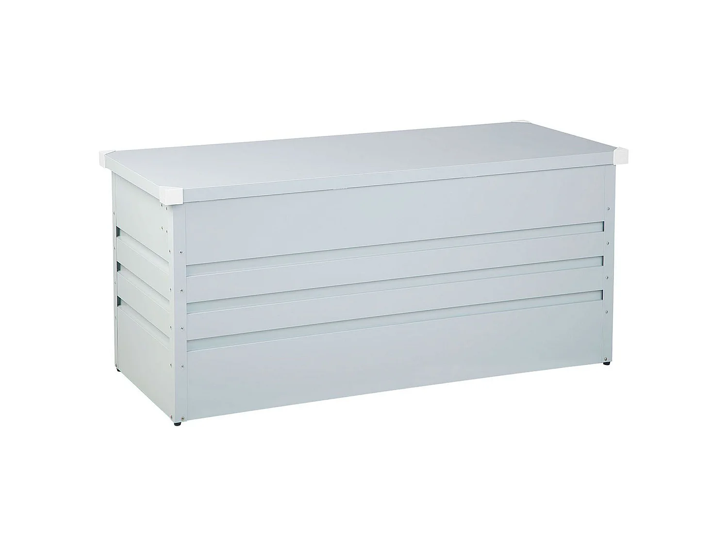 Coffre de rangement CEBROSA Métal 132 cm 62 cm Gris clair
