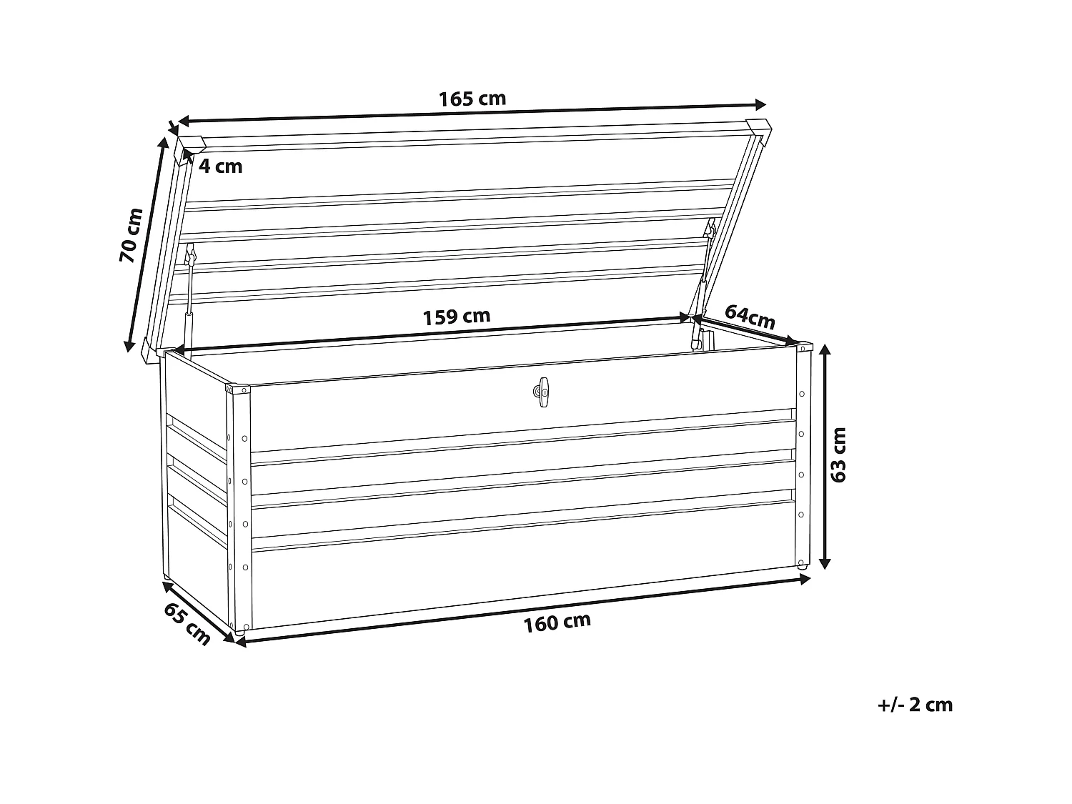 Große Metall-Gartentruhe 600 l dunkelgrün Kissenbox Auflagenbox für die Terrasse wasserdicht Aufbewahrungsbox Gartenbox Cebrosa