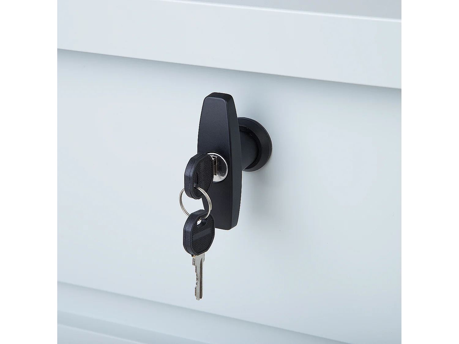 Arcón CEBROSA Metal 165 cm 70 cm Gris claro