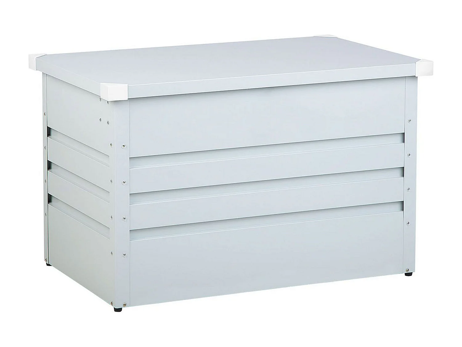 Aufbewahrungsbox CEBROSA Metall 100 cm 62 cm Hellgrau