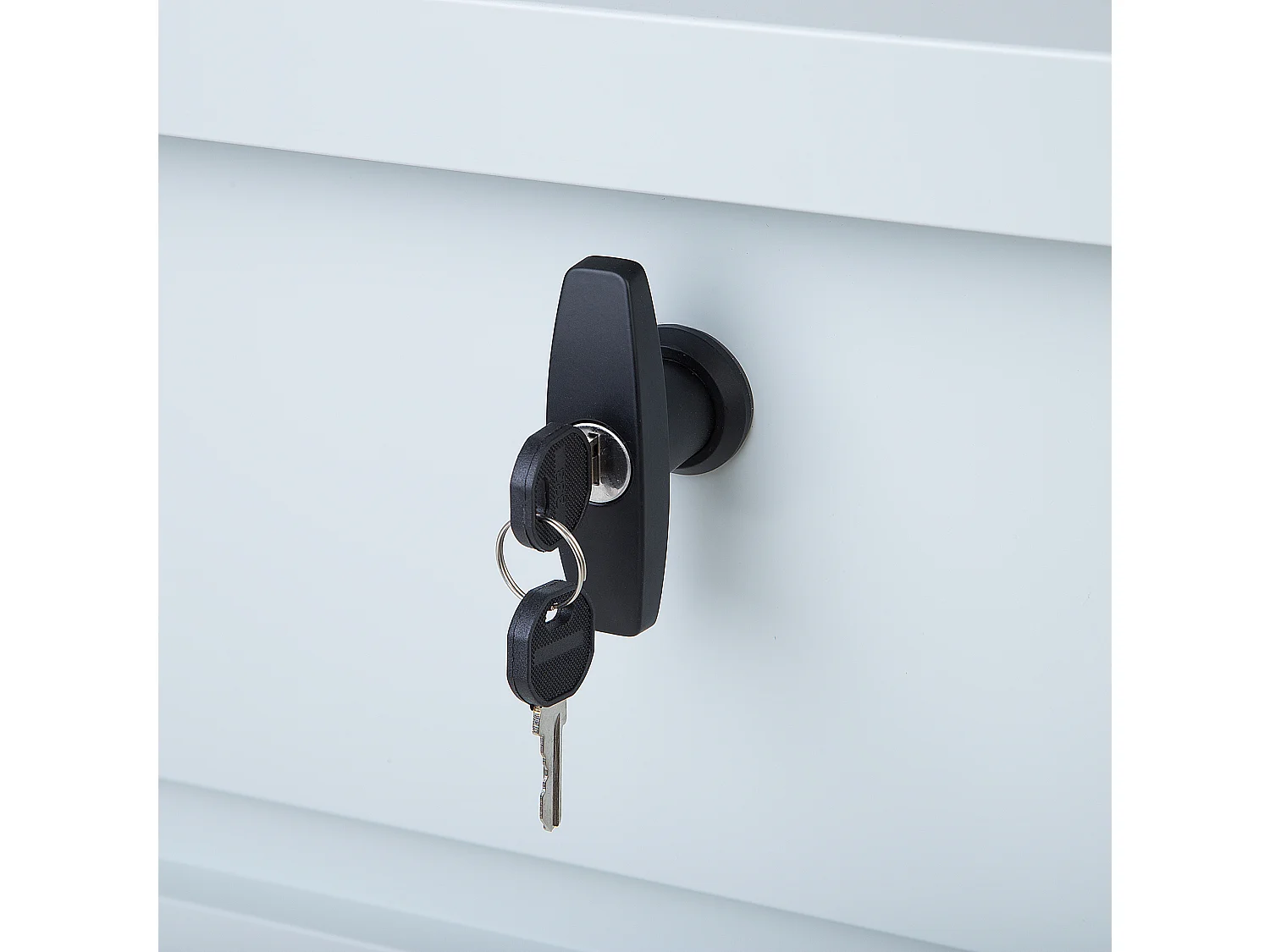 Aufbewahrungsbox CEBROSA Metall 100 cm 62 cm Hellgrau