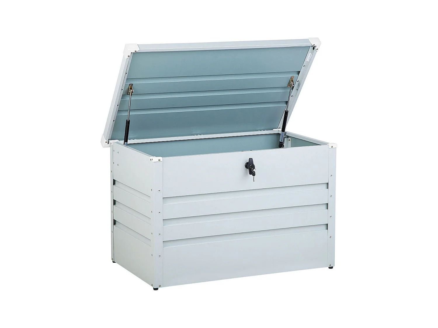 Coffre de rangement CEBROSA 100 cm 62 cm Gris clair