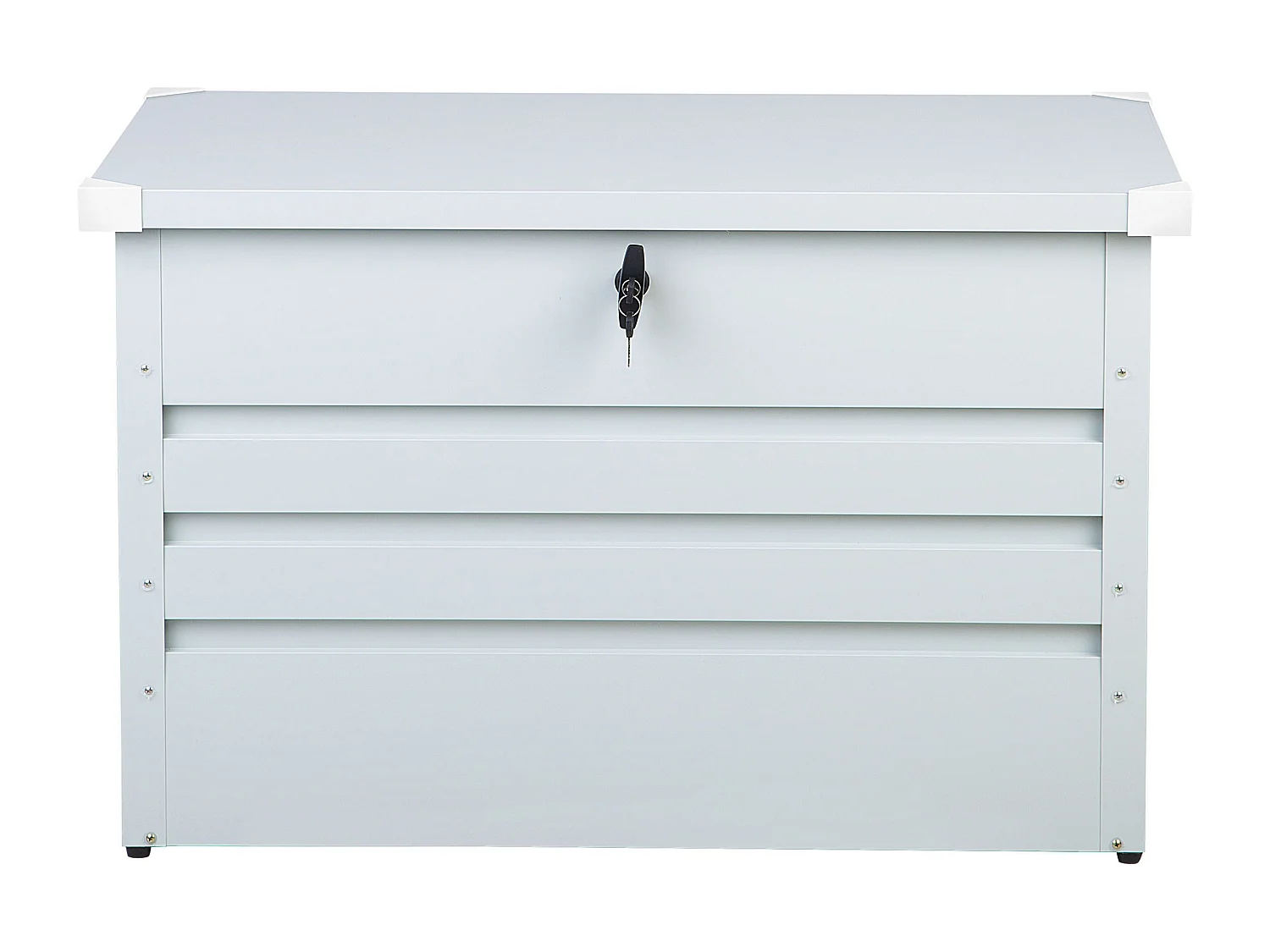 Aufbewahrungsbox CEBROSA Metall 100 cm 62 cm Hellgrau