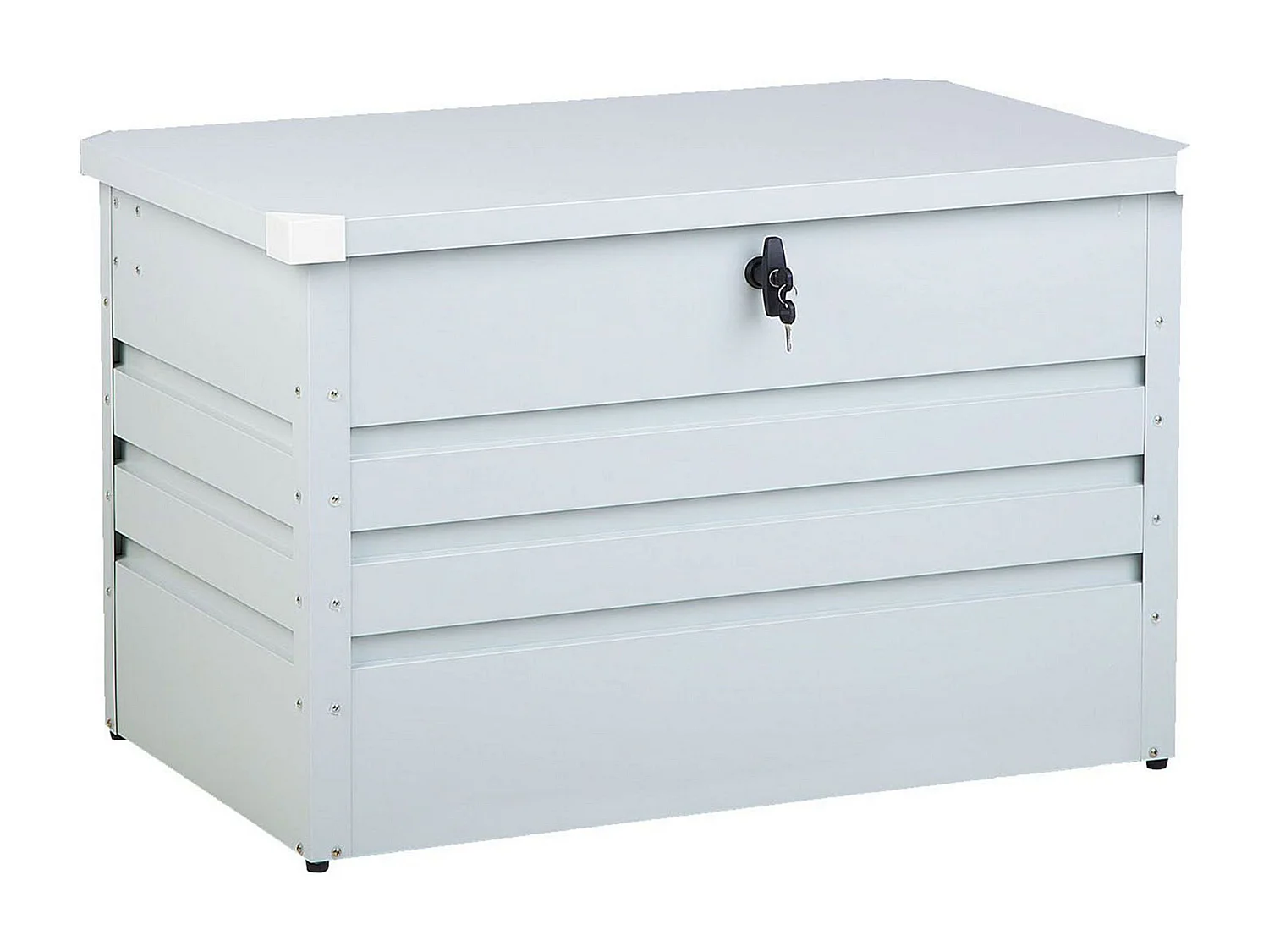 Aufbewahrungsbox CEBROSA Metall 100 cm 62 cm Hellgrau