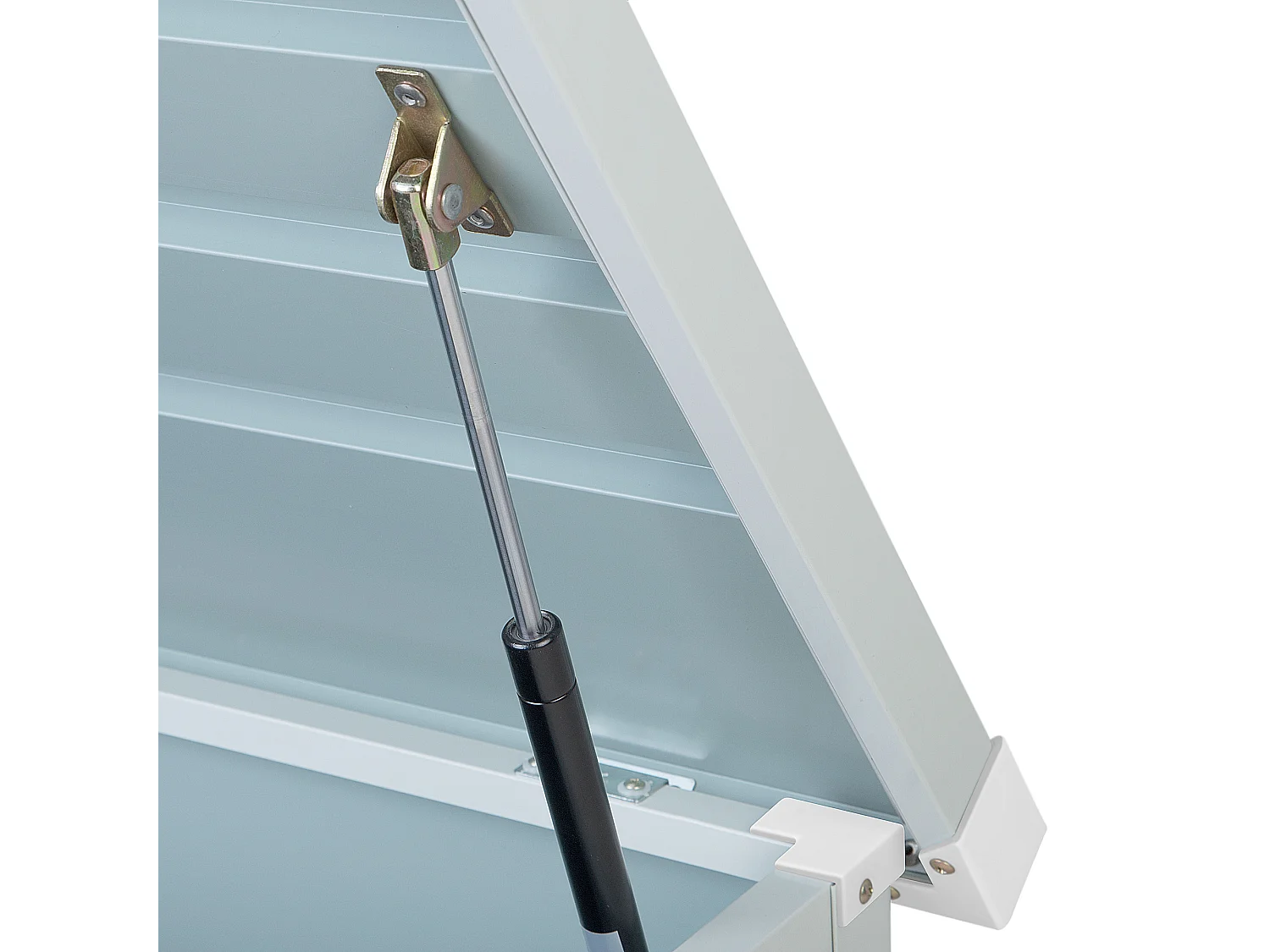 Aufbewahrungsbox CEBROSA Metall 100 cm 62 cm Hellgrau