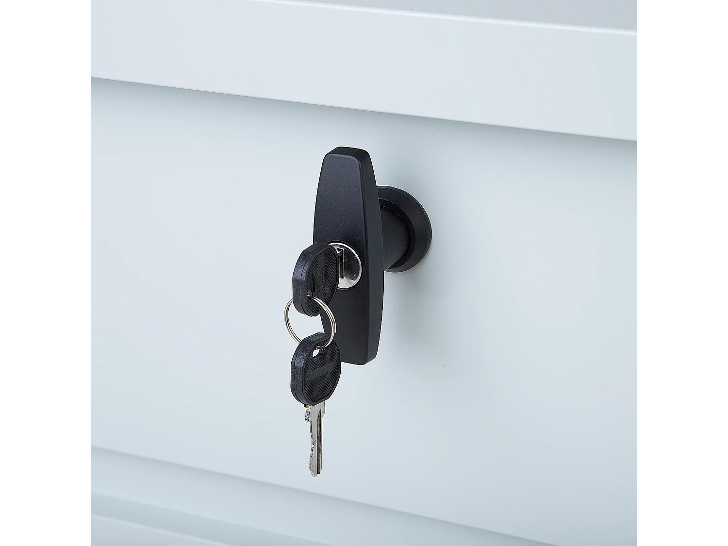 Aufbewahrungsbox CEBROSA Metall 100 cm 62 cm Hellgrau