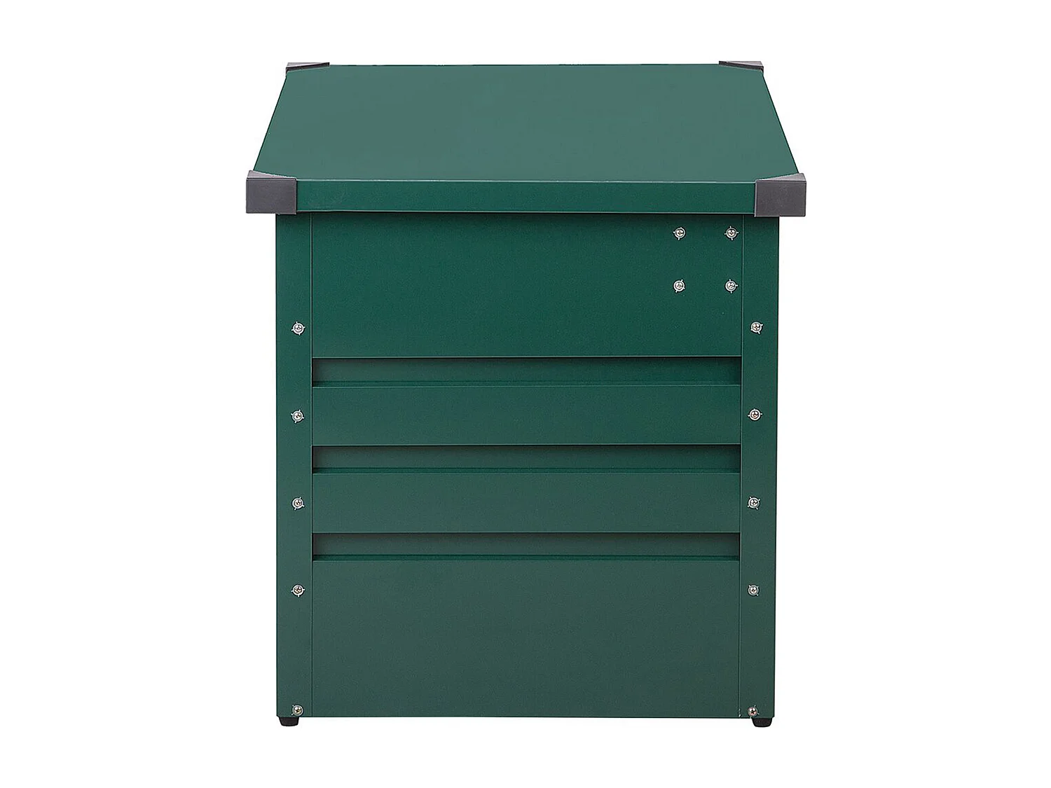 Metall-Gartentruhe 300 l dunkelgrün Kissenbox Auflagenbox für die Terrasse wasserdicht Aufbewahrungsbox Gartenbox Cebrosa