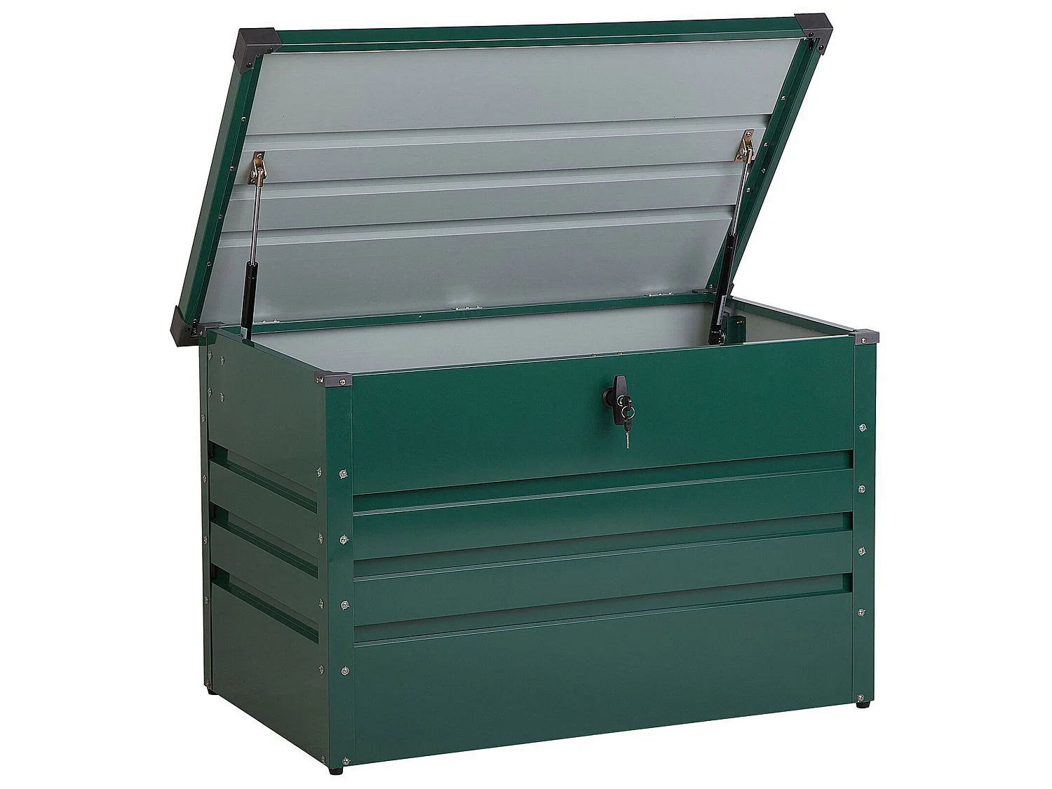 Caixa de arrumação CEBROSA Metal 100 cm 62 cm Verde escuro