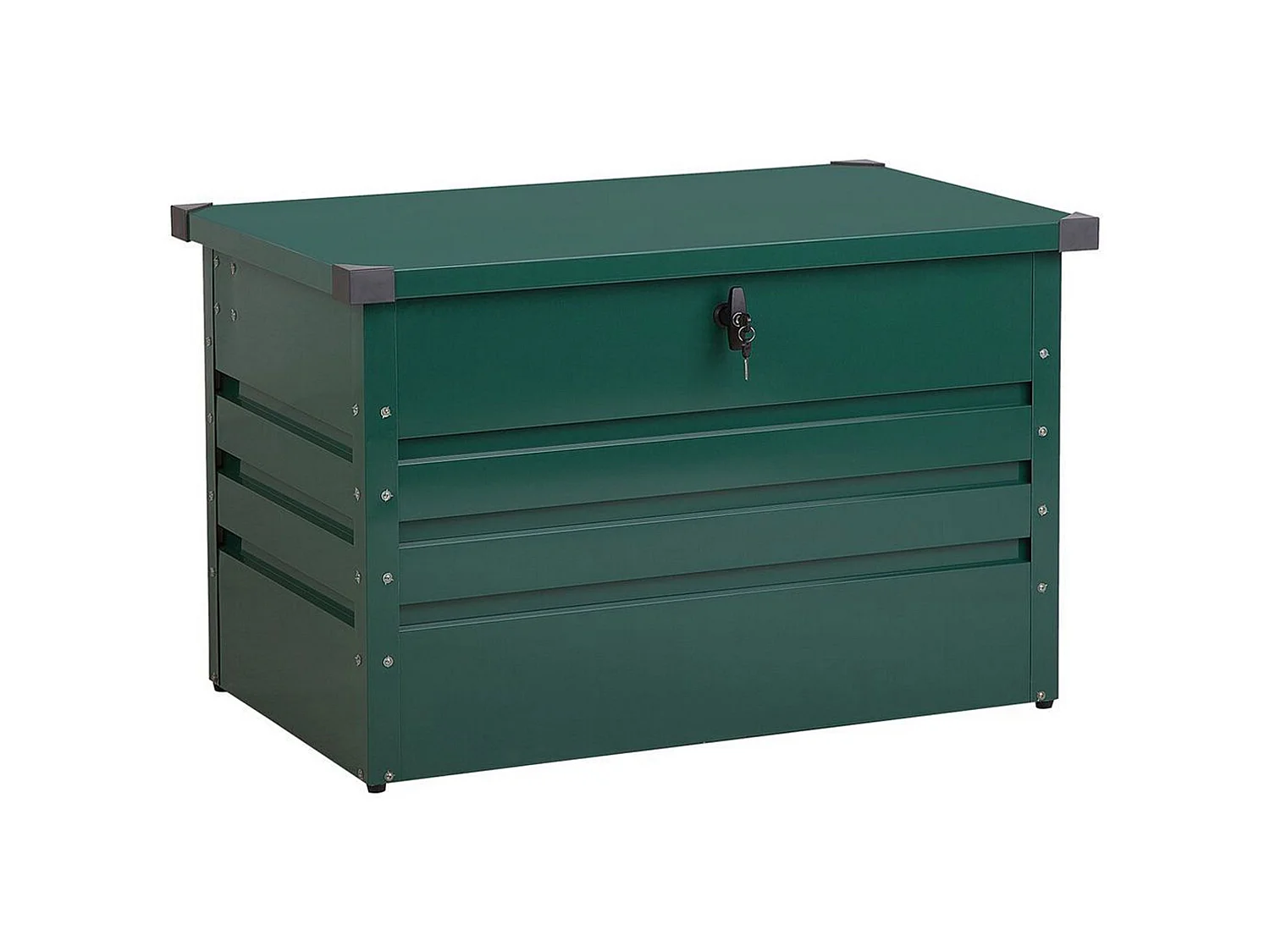 Caixa de arrumação CEBROSA Metal 100 cm 62 cm Verde escuro