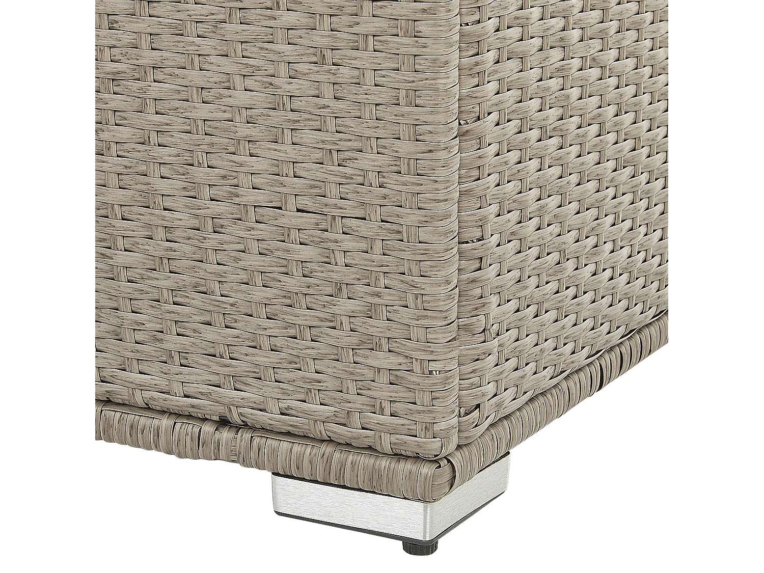 Praktische Auflagenbox Rattan 290 L 155 x 75 cm taupe Modena