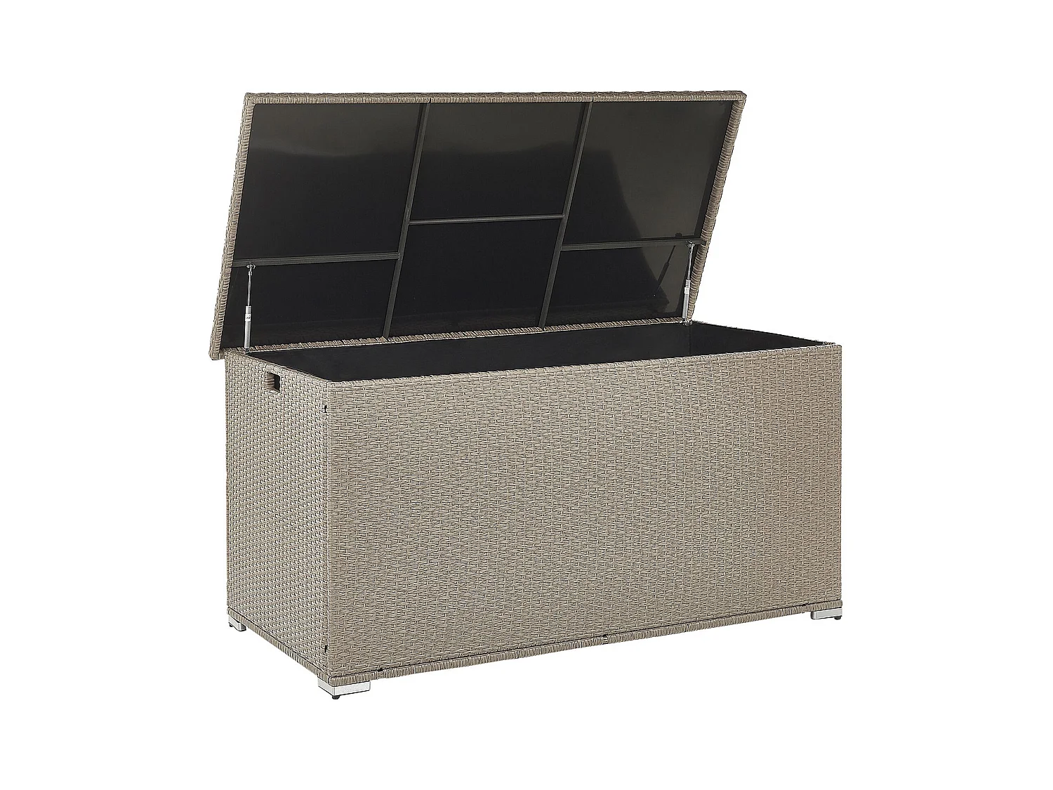 Coffre de rangement MODENA 155 cm 75 cm Taupe