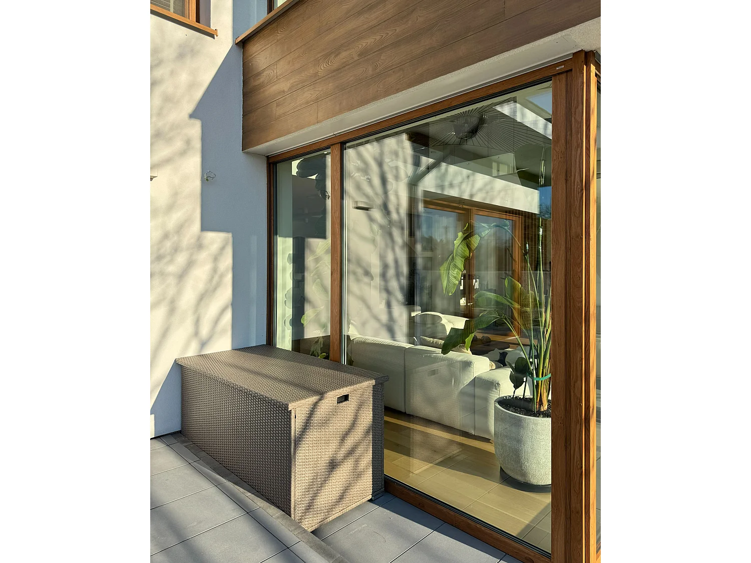 Caixa de arrumação MODENA 155 cm 75 cm Taupe