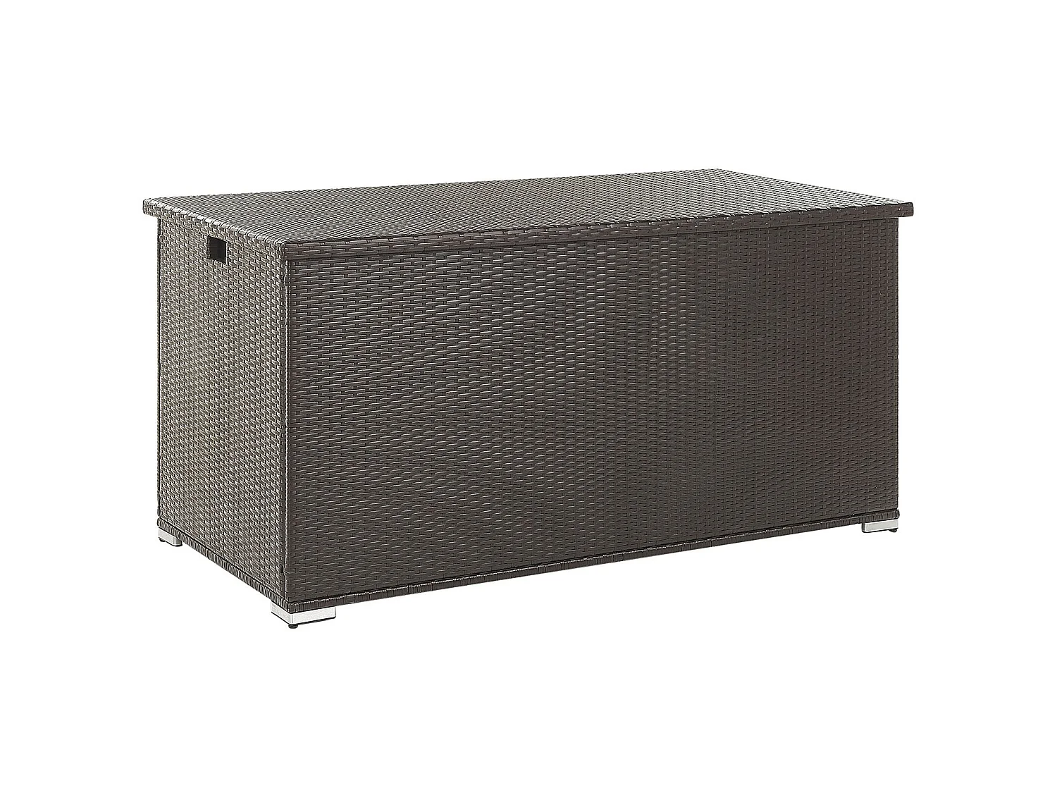 Aufbewahrungsbox MODENA Polyrattan 155 cm 75 cm Braun