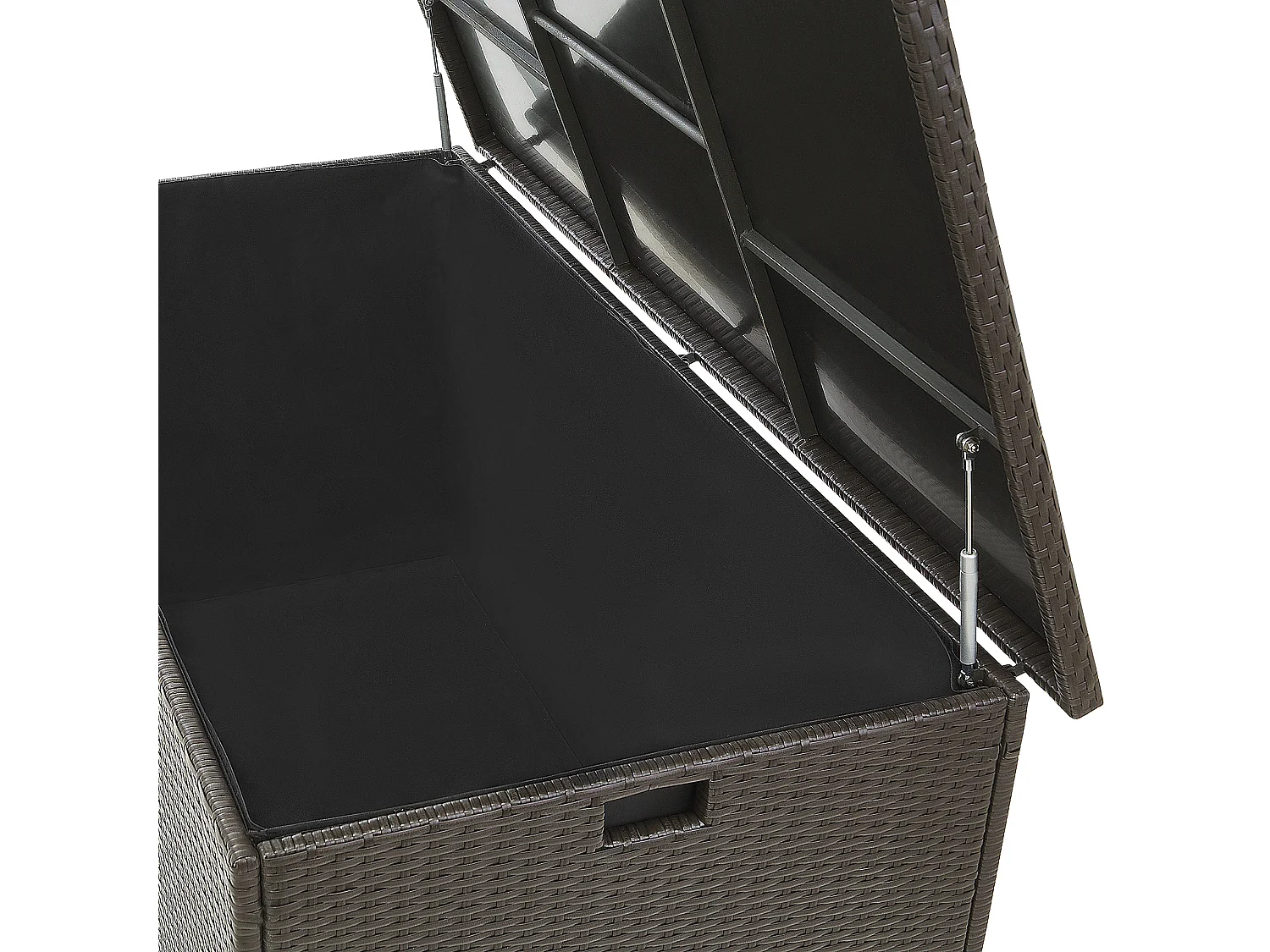 Aufbewahrungsbox MODENA Polyrattan 155 cm 75 cm Braun