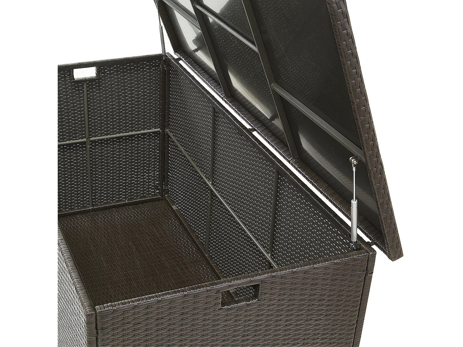Aufbewahrungsbox MODENA Polyrattan 155 cm 75 cm Braun