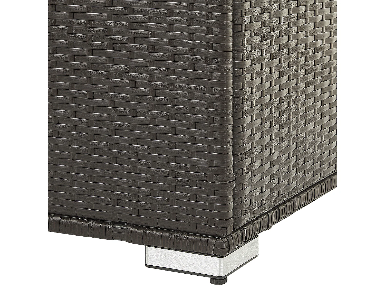 Aufbewahrungsbox MODENA Polyrattan 155 cm 75 cm Braun