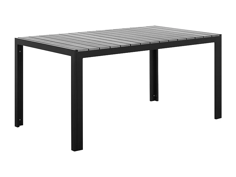 Tavolo da pranzo da giardino COMO 150 cm 90 cm Grigio