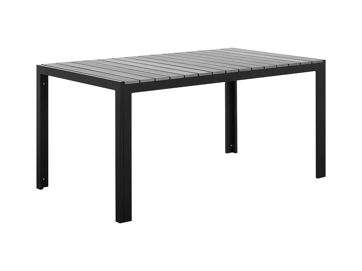 Table de salle à manger de jardin COMO 150 cm 90 cm Gris