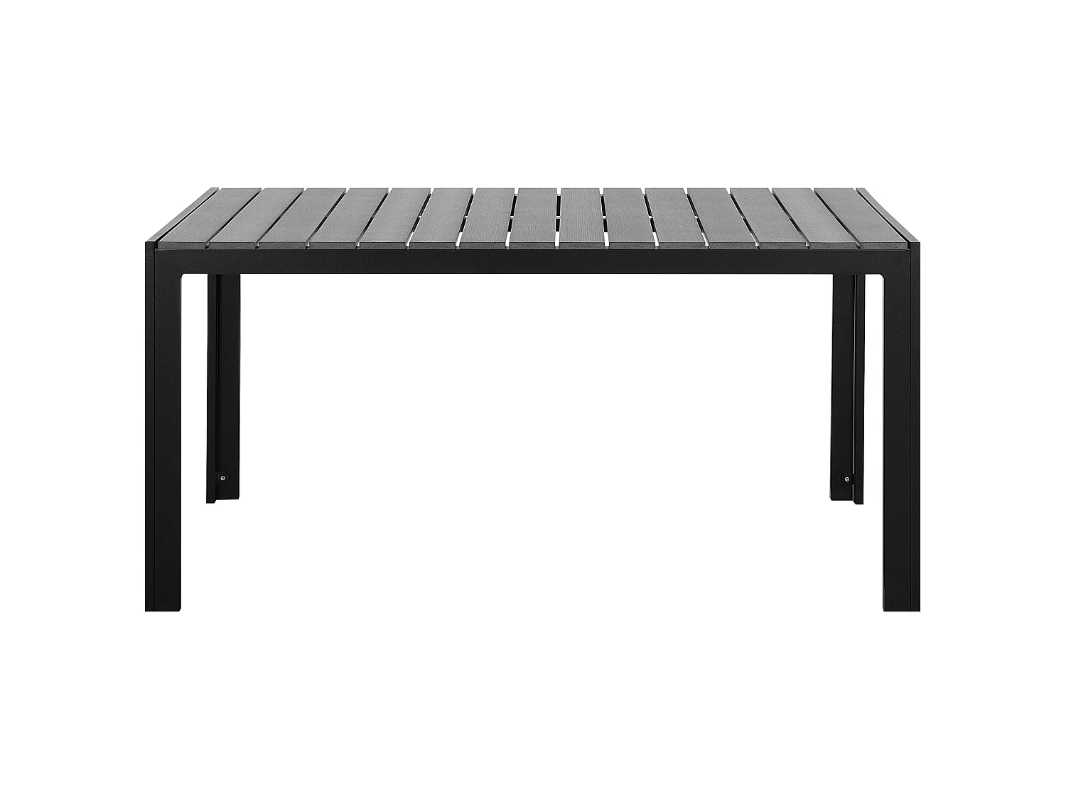 Table de salle à manger de jardin COMO 150 cm 90 cm Gris