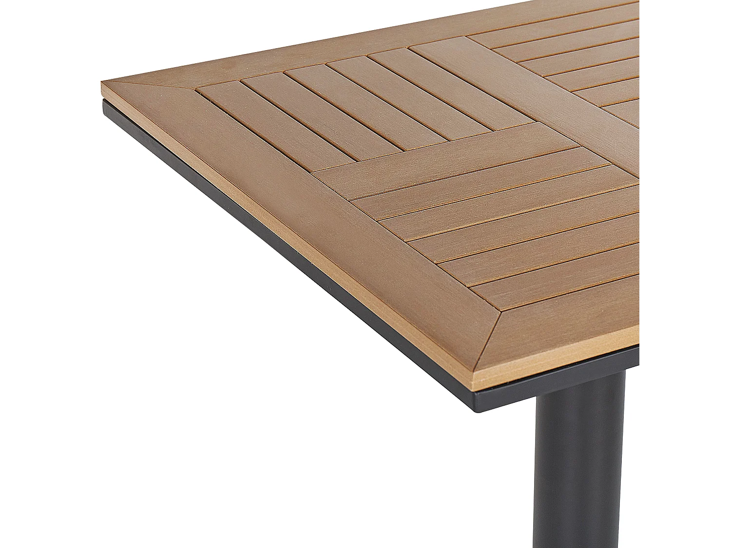 Table bistrot PALMI 60 cm 60 cm Imitation bois Marron