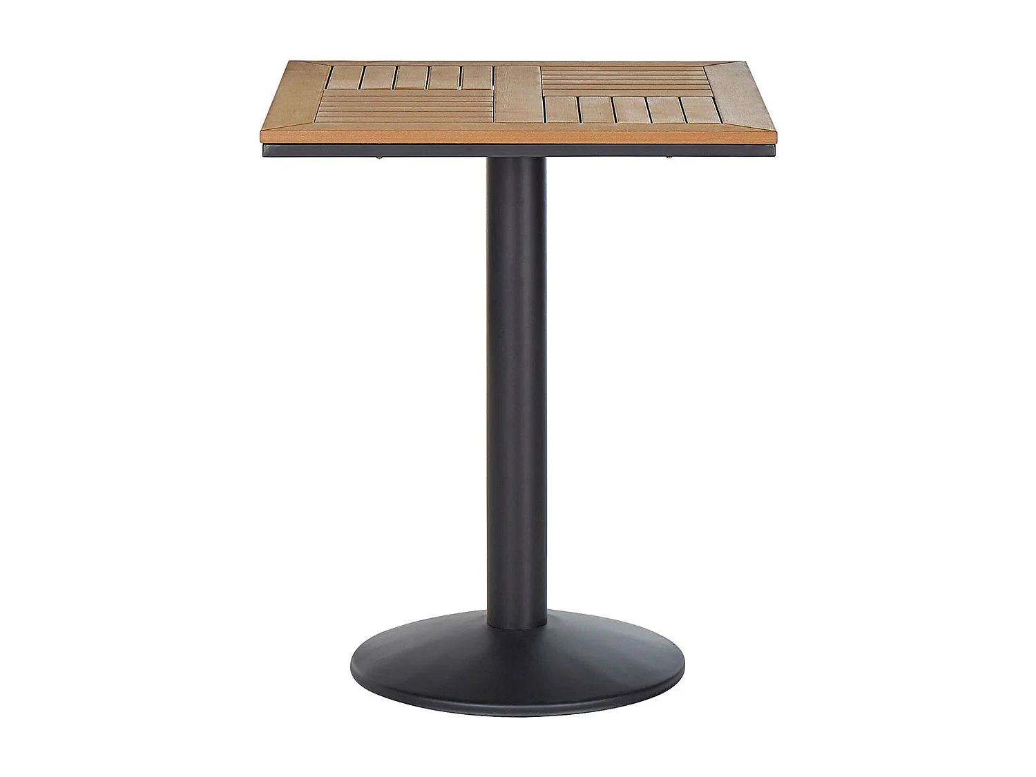 Table bistrot PALMI 60 cm 60 cm Imitation bois Marron