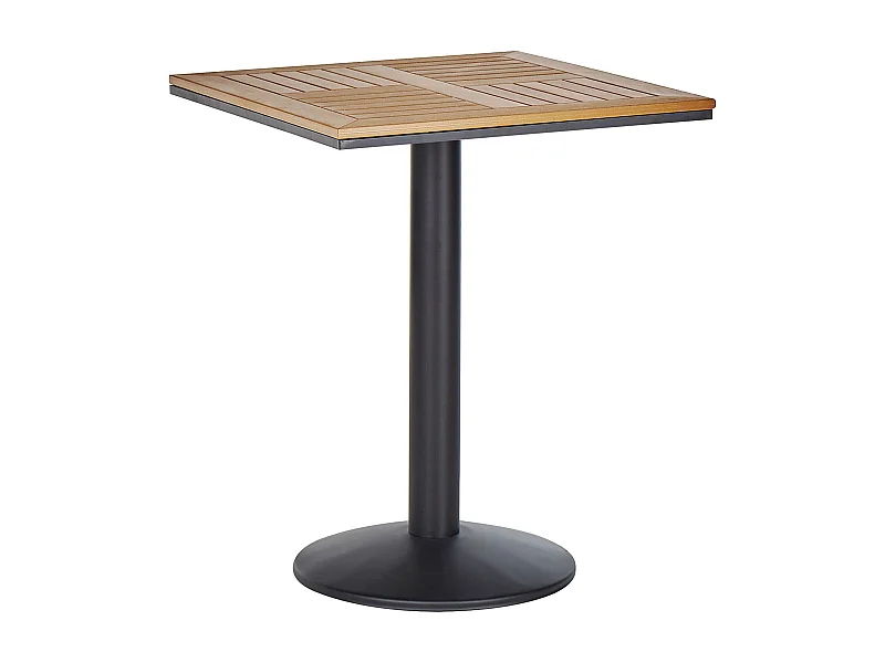 Mesa bistrô PALMI 60 cm 60 cm Efeito de madeira Castanho