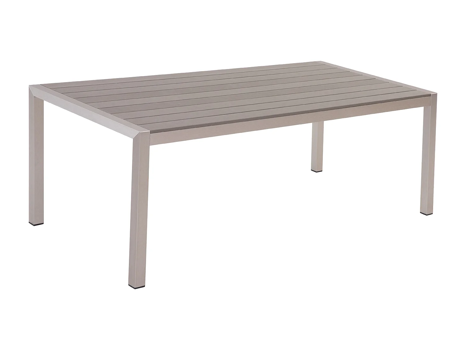 Tuin eettafel VERNIO 180 cm 90 cm Metaal Grijs