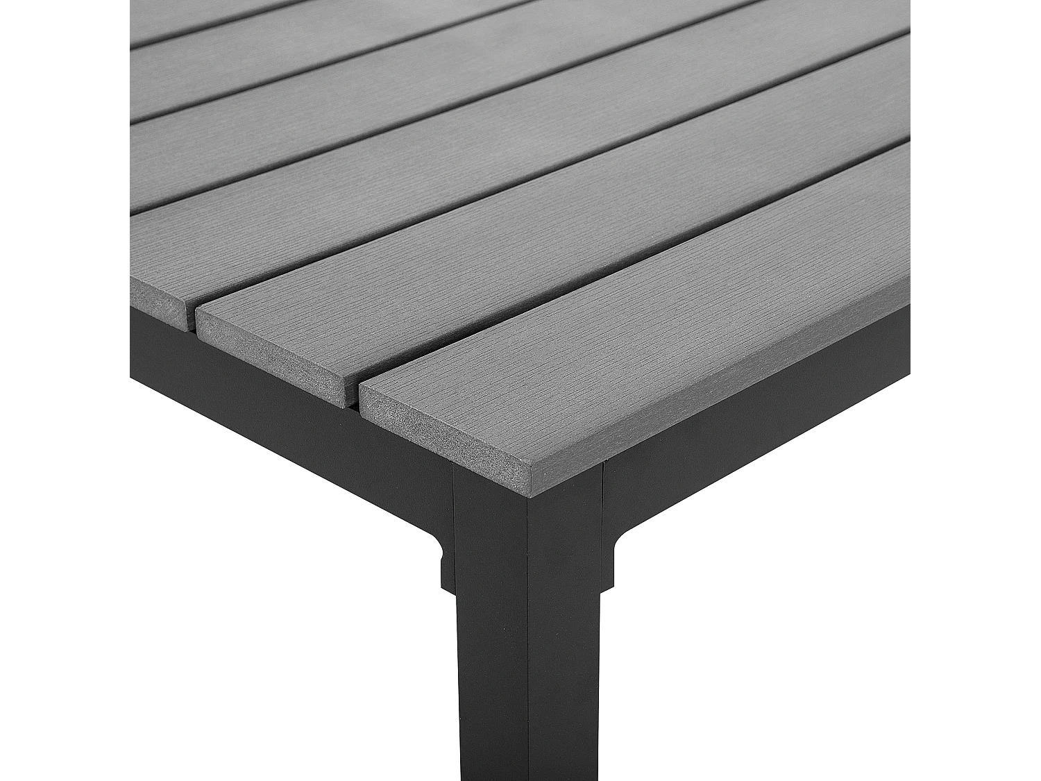 Table de salle à manger de jardin PRATO 95 cm 95 cm Gris