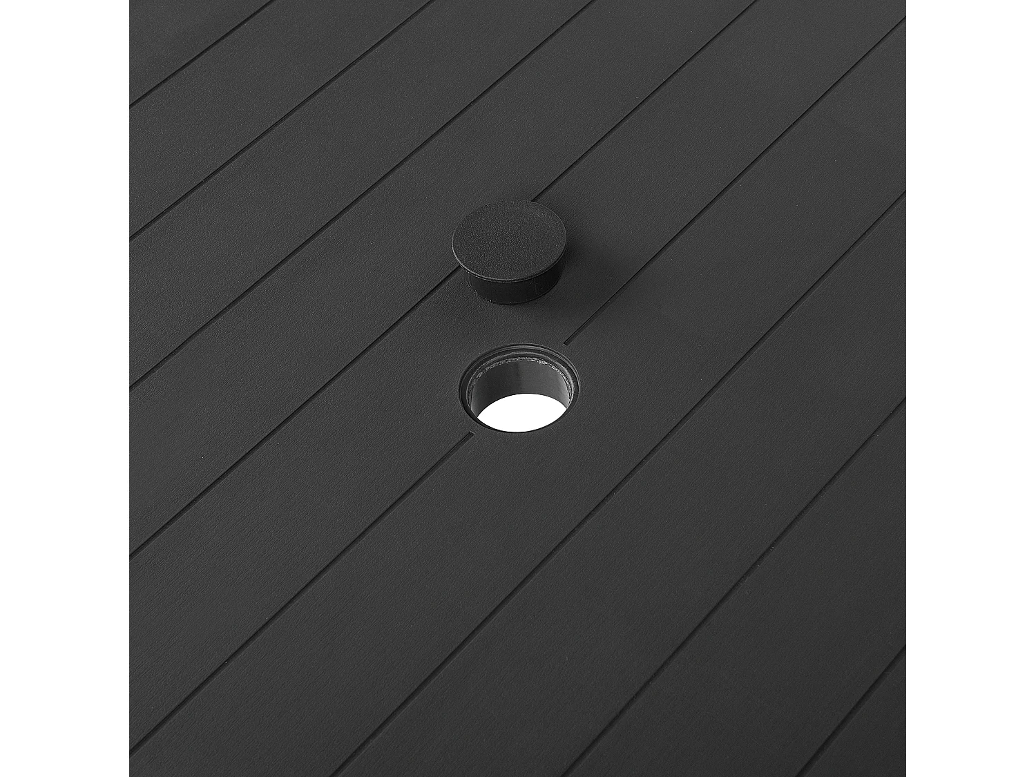 Stół ogrodowy FOSSANO 80 cm 80 cm Grafitowy