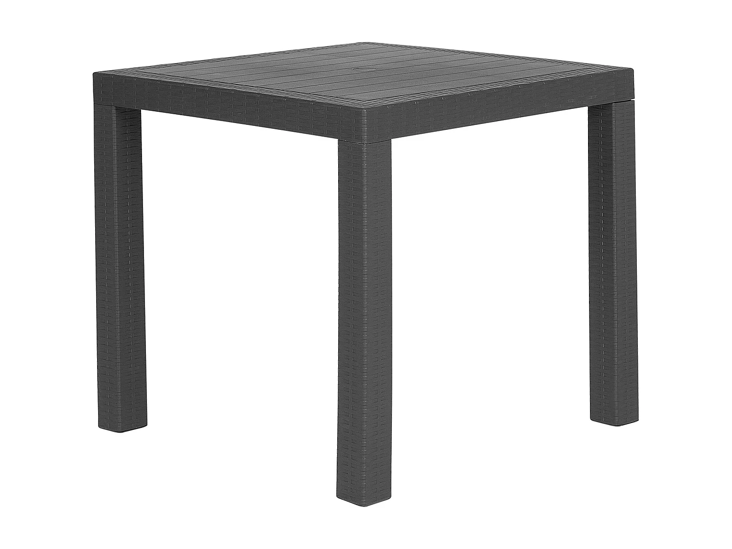 Mesa de refeição de jardim FOSSANO 80 cm 80 cm Cinzento grafite