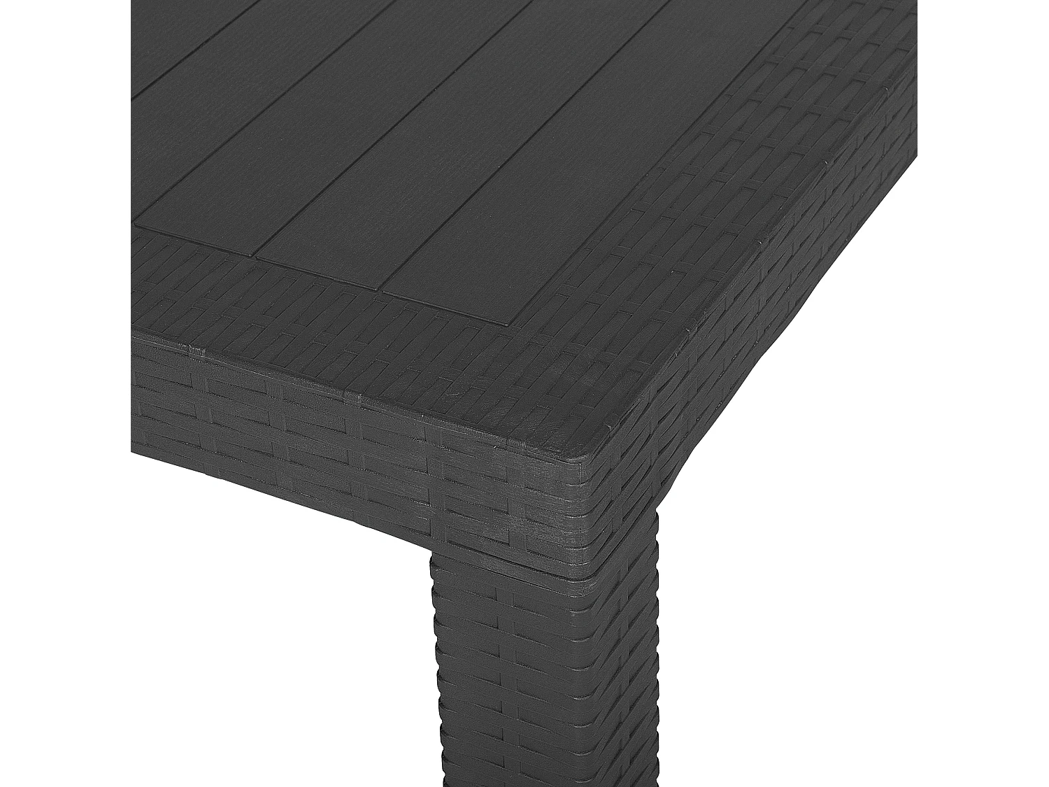 Mesa de refeição de jardim FOSSANO 80 cm 80 cm Cinzento grafite