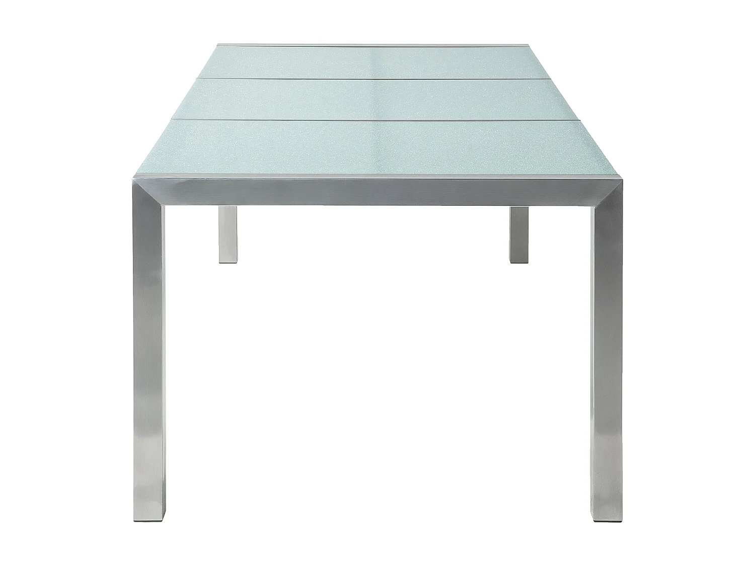 Tuin eettafel GROSSETO 220 cm 100 cm Gebarsten glas Transparant