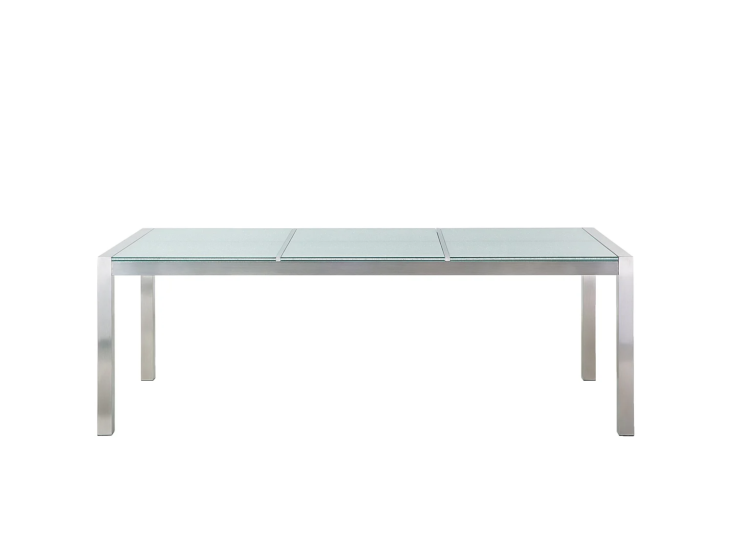 Tuin eettafel GROSSETO 220 cm 100 cm Gebarsten glas Transparant